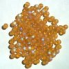 50 6mm Transparent Matte Topaz AB Round Beads